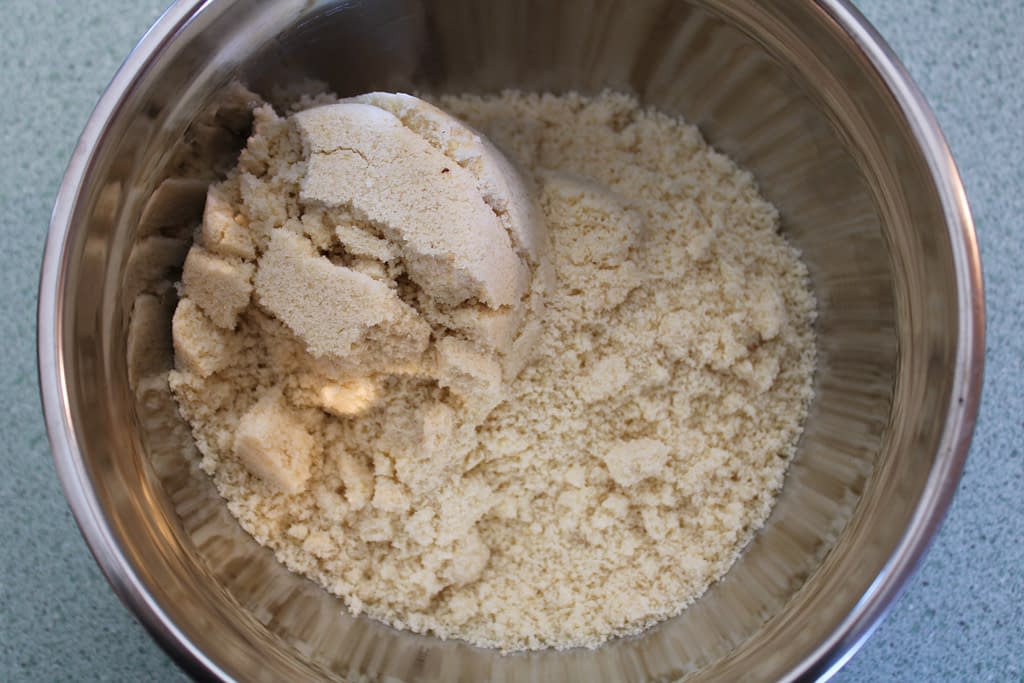 Almond flour in a bowl.