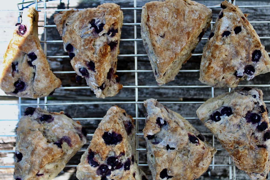 Gluten-free blueberry scones