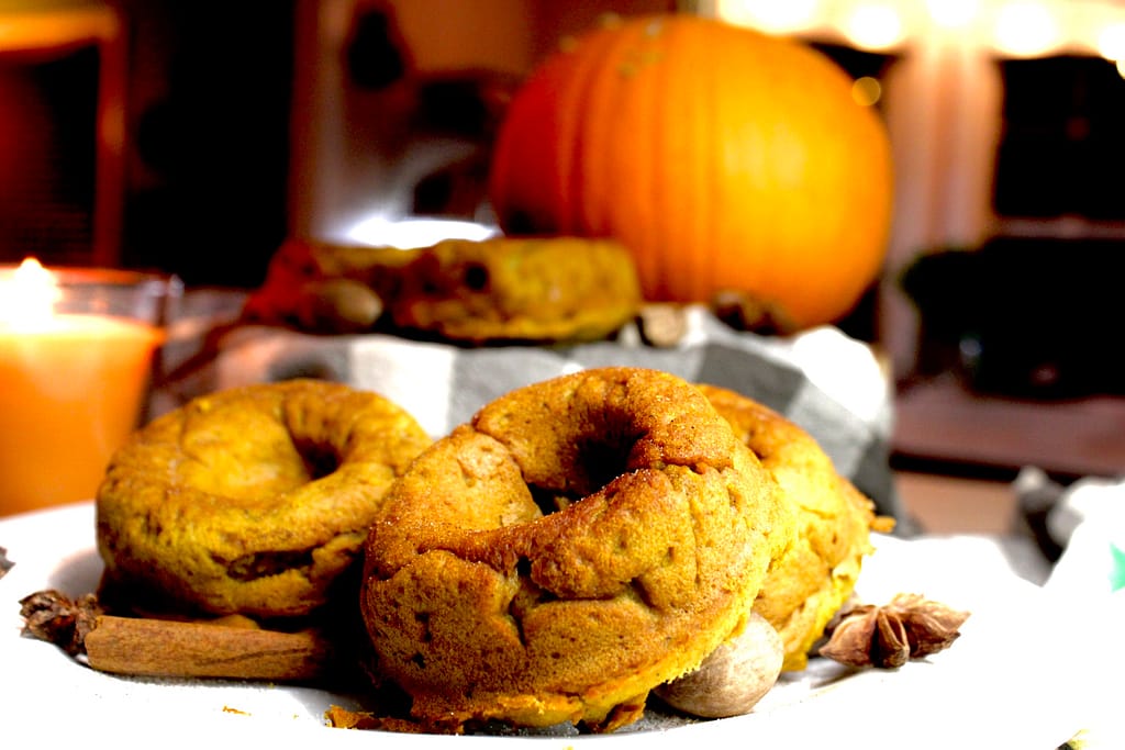 Doughnuts with pumpkin.