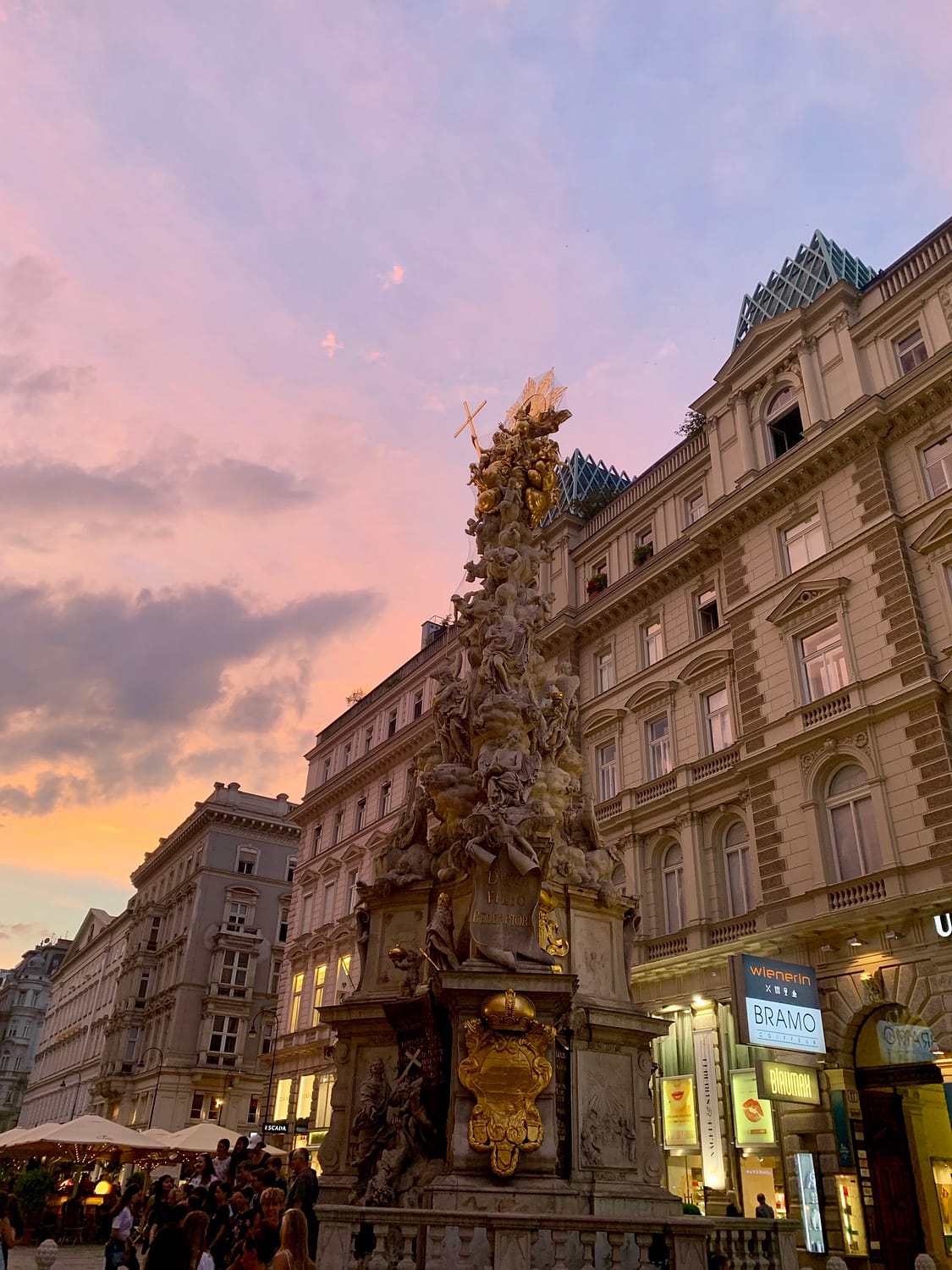 Vienna at sunset.